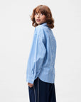 CATWALK JUNKIE BLOUSE DOUBLE PLACKET STRIPE RIVIERA
