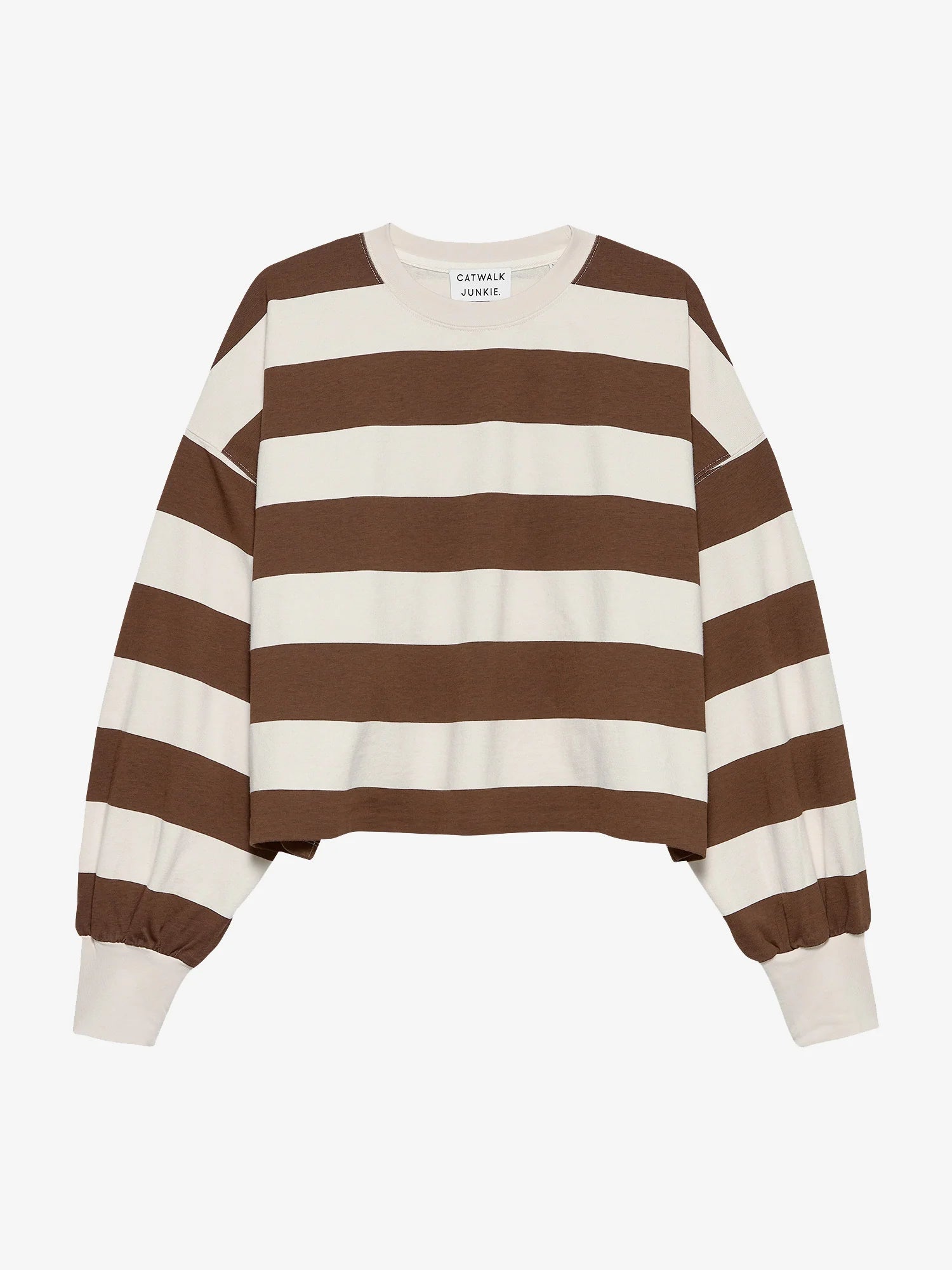 CATWALK JUNKIE SWEATER OVERSIZED STRIPED LONG SLEEVE ROCKY ROAD