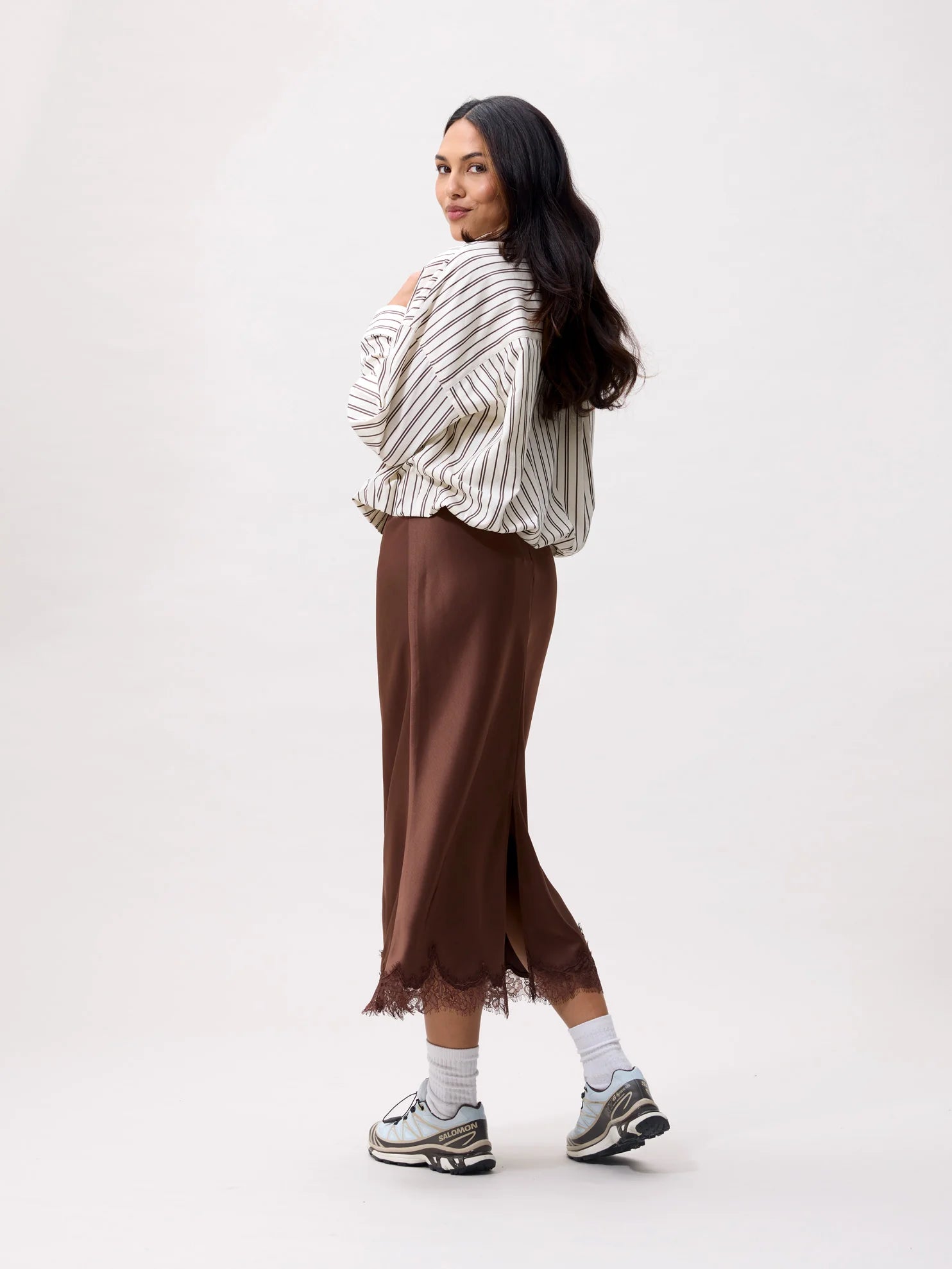 CATWALK JUNKIE BLOUSE TUCK IN STRIPE CREAM