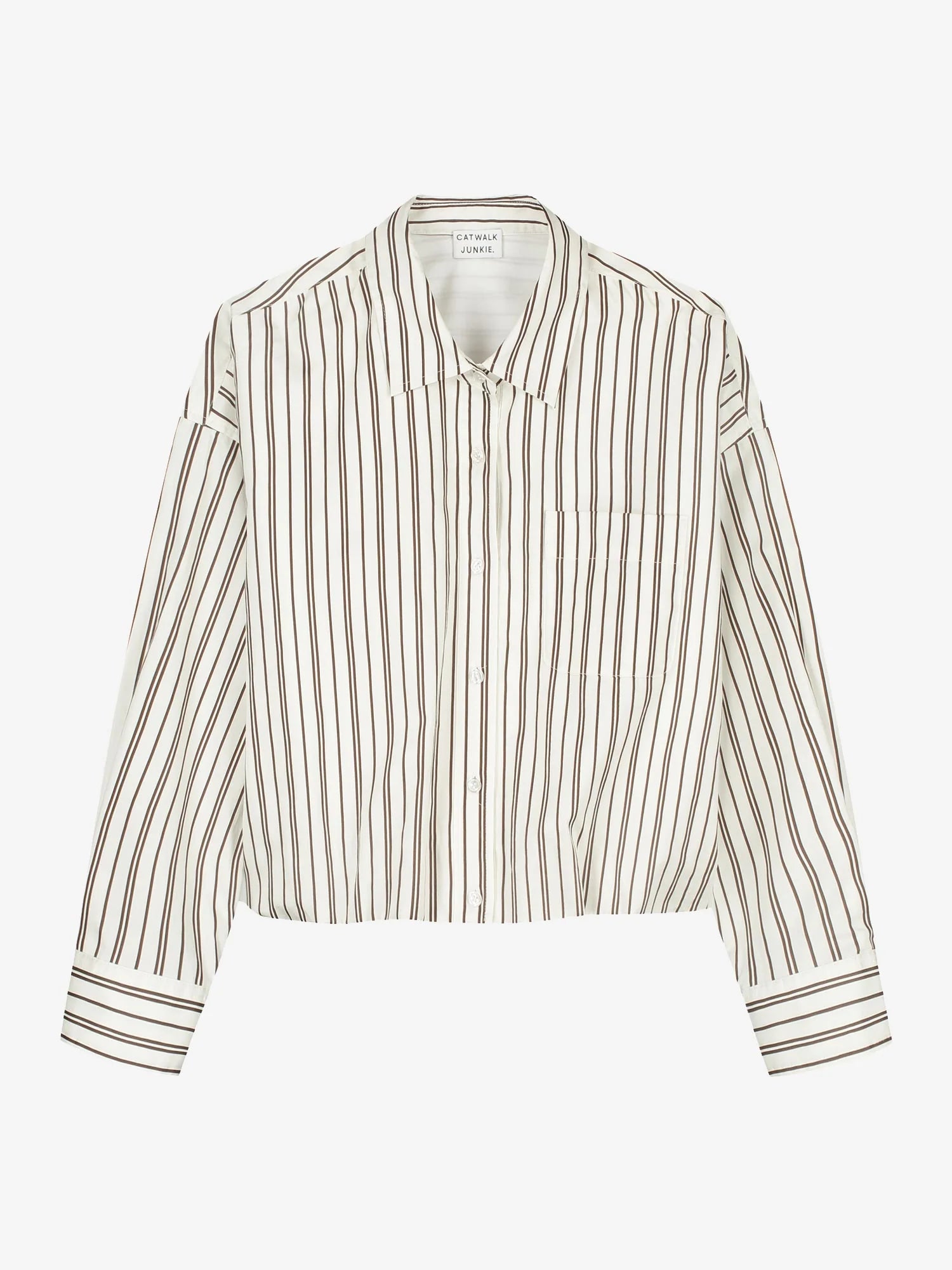 CATWALK JUNKIE BLOUSE TUCK IN STRIPE CREAM