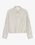 CATWALK JUNKIE BLOUSE TUCK IN STRIPE CREAM