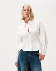 CATWALK JUNKIE BLOUSE PEPLUM CREAM