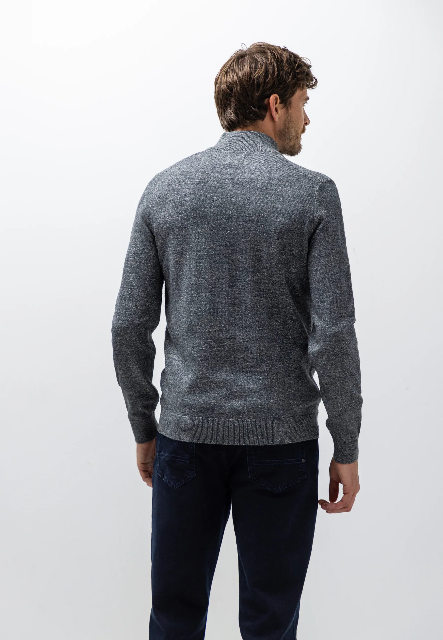 STATE OF ART VEST MET STRUCTUURPATROON DONKERBLAUW/GRINT