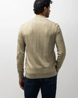 STATE OF ART VEST MET STRUCTUURPATROON TAUPE/MANGO