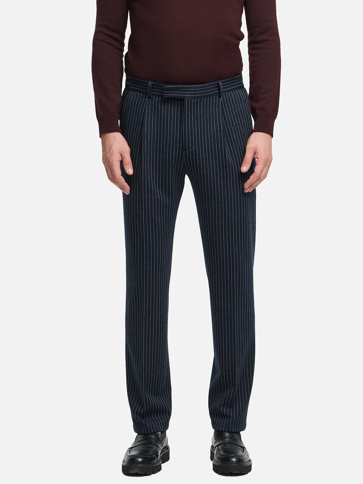 ZUITABLE PANTS DICONNOR STRIPE DARK NAVY