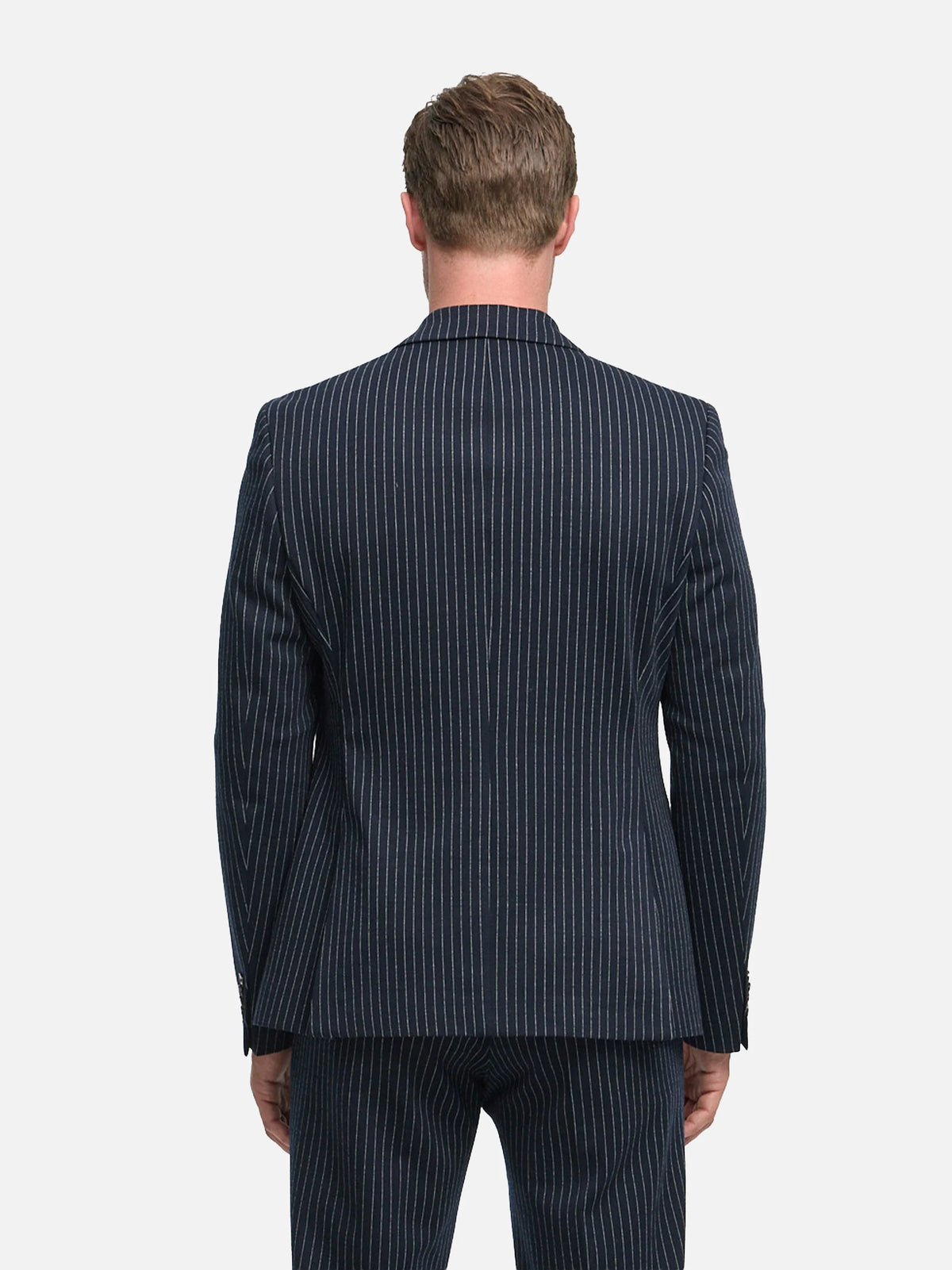 ZUITABLE COLBERT DIHUGO STRIPE SLIM FIT DARK NAVY
