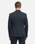 ZUITABLE COLBERT DIHUGO STRIPE SLIM FIT DARK NAVY
