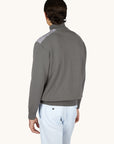 PAUL & SHARK SWEATER HALF ZIP FRESCO COTTON LINEN DETAILS MOREL