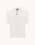 PAUL & SHARK POLO PIUMA-COTTON LINEN DETAILS BLANC DE BLANC