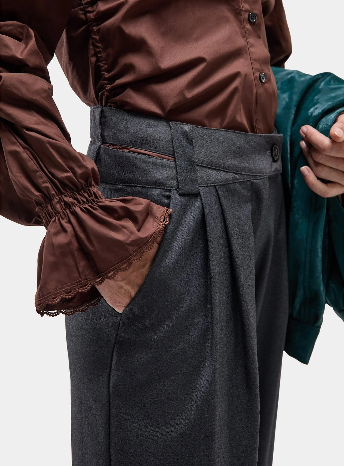 LAAGAM PANTS SMITH TAILORED GREY