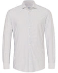 PURE H. TICO OVERHEMD THE FUNCTIONAL SHIRT STRIPE BEIGE