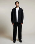 AEDEN OVERSHIRT ALBANO SHIRT BLACK