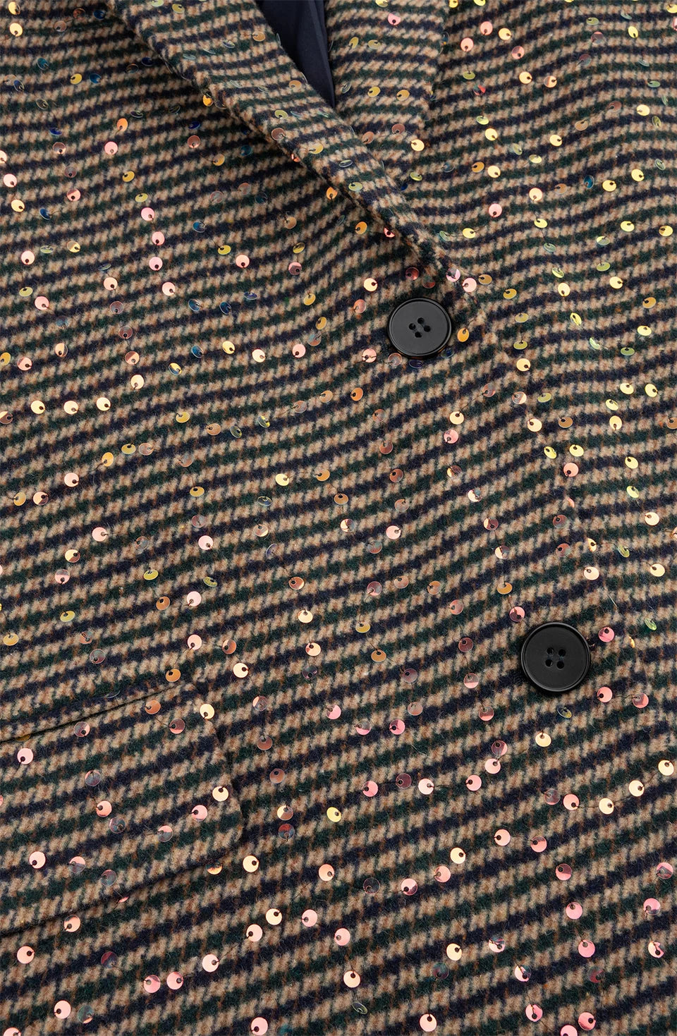 STUDIO AMAYA BLAZER MIDNIGHT PAILLETTEN OVERSIZED MULTI PRINT