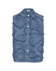 STUDIO AMAYA BLOUSE STORM DENIM BLUE