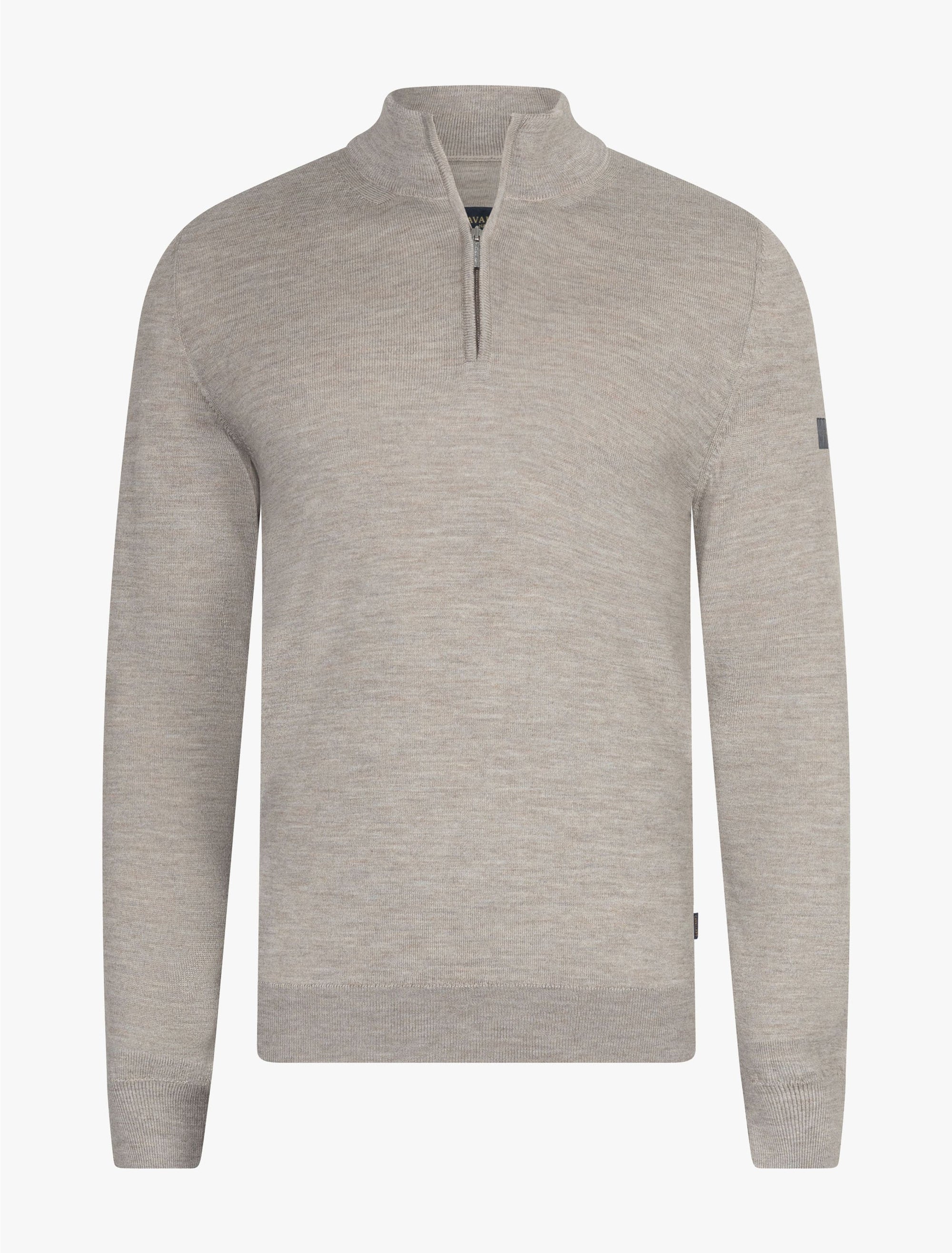 CAVALLARO PULLOVER MERINO HALF ZIP TRUI LIGHT TAUPE