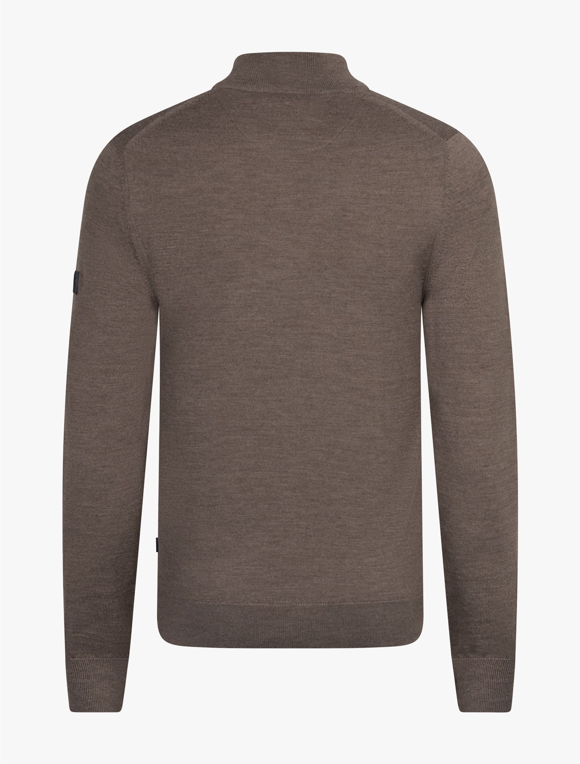 CAVALLARO PULLOVER MERINO HALF ZIP TRUI TAUPE