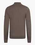 CAVALLARO PULLOVER MERINO HALF ZIP TRUI TAUPE