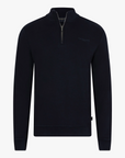 CAVALLARO SWEATER DIAGONO HALF ZIP DARK BLUE