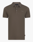 CAVALLARO POLO MIELOS REGULAR FIT POLOSHIRT DARK TAUPE