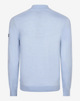CAVALLARO PULLOVER PALIO HALF ZIP TRUI LIGHT BLUE