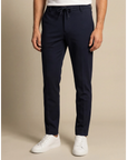 CAVALLARO PANTS ZERADINO BROEK REGULAR FIT DARK BLUE