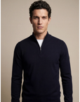 CAVALLARO PULLOVER PALIO HALF ZIP TRUI DARK BLUE