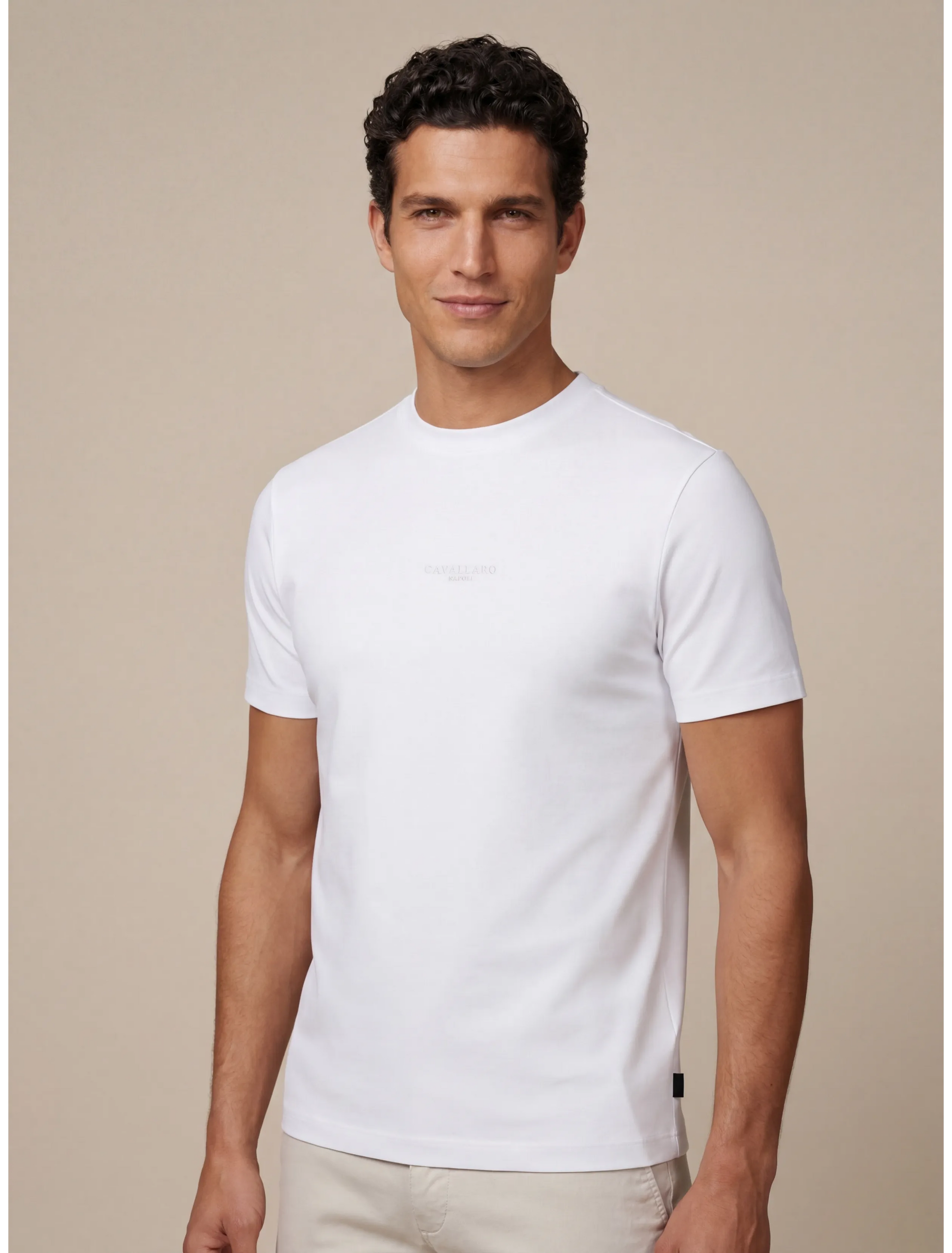 CAVALLARO T-SHIRT BARI OFF WHITE