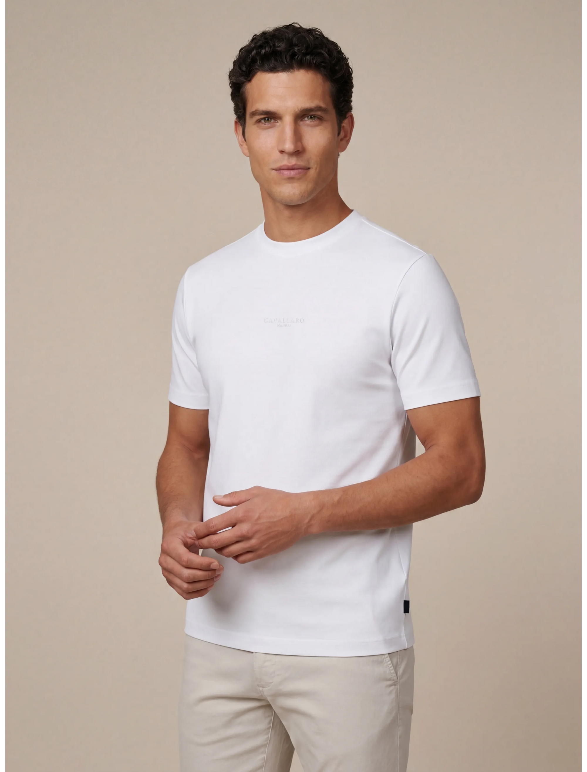 CAVALLARO T-SHIRT BARI OFF WHITE