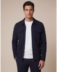 CAVALLARO OVERSHIRT ZERINO OVERHEMD DARK BLUE