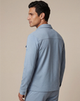 CAVALLARO OVERSHIRT ZAVERIO OVERHEMD LIGHT BLUE MELANGE