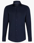 CAVALLARO OVERHEMD COMPATTIO LUXURY TECH KNIT DARK BLUE