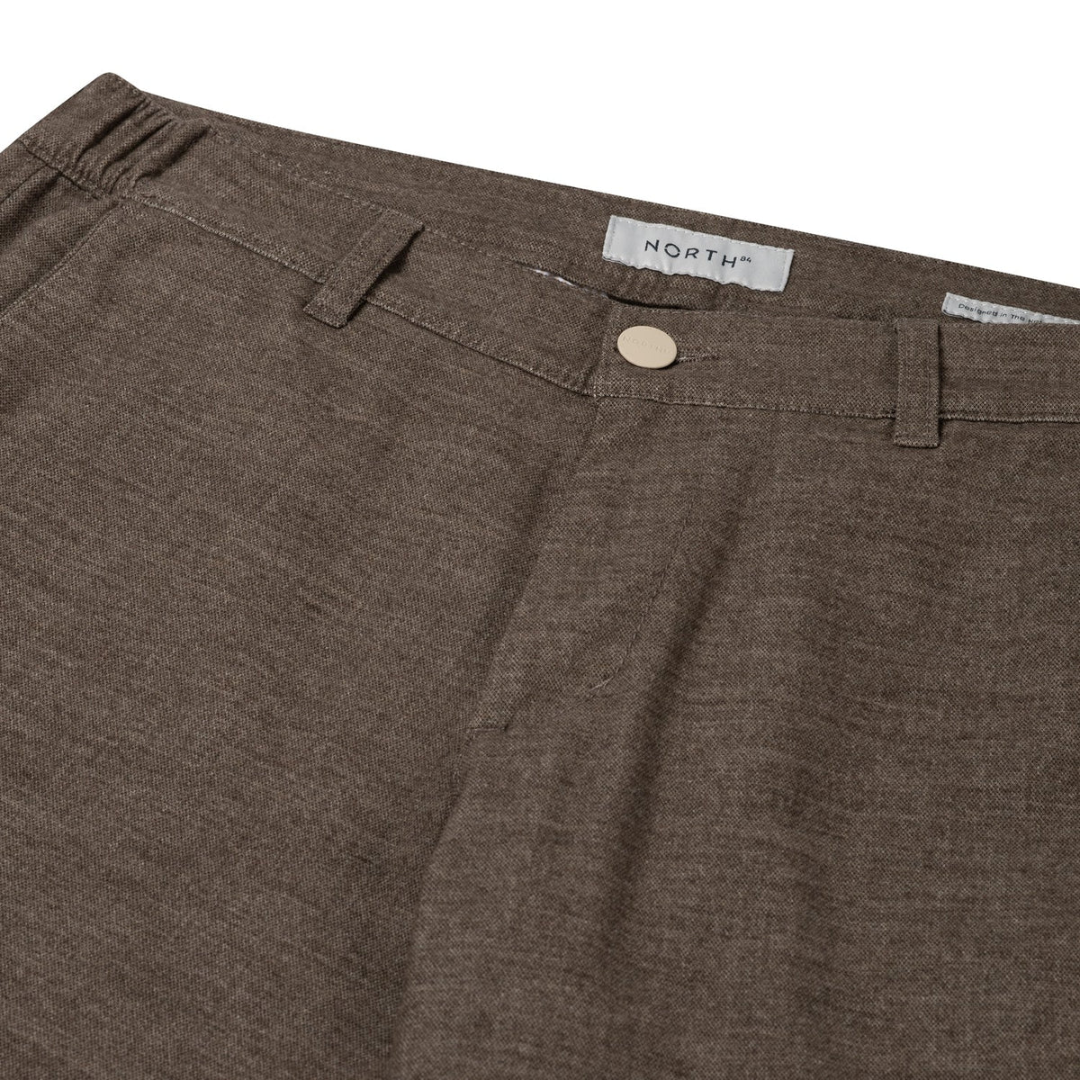 NORTH84 PANTS CHINO WOOL LOOK BROWN