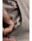 NORTH84 PANTS PLEATED CHINO CHECK BEIGE