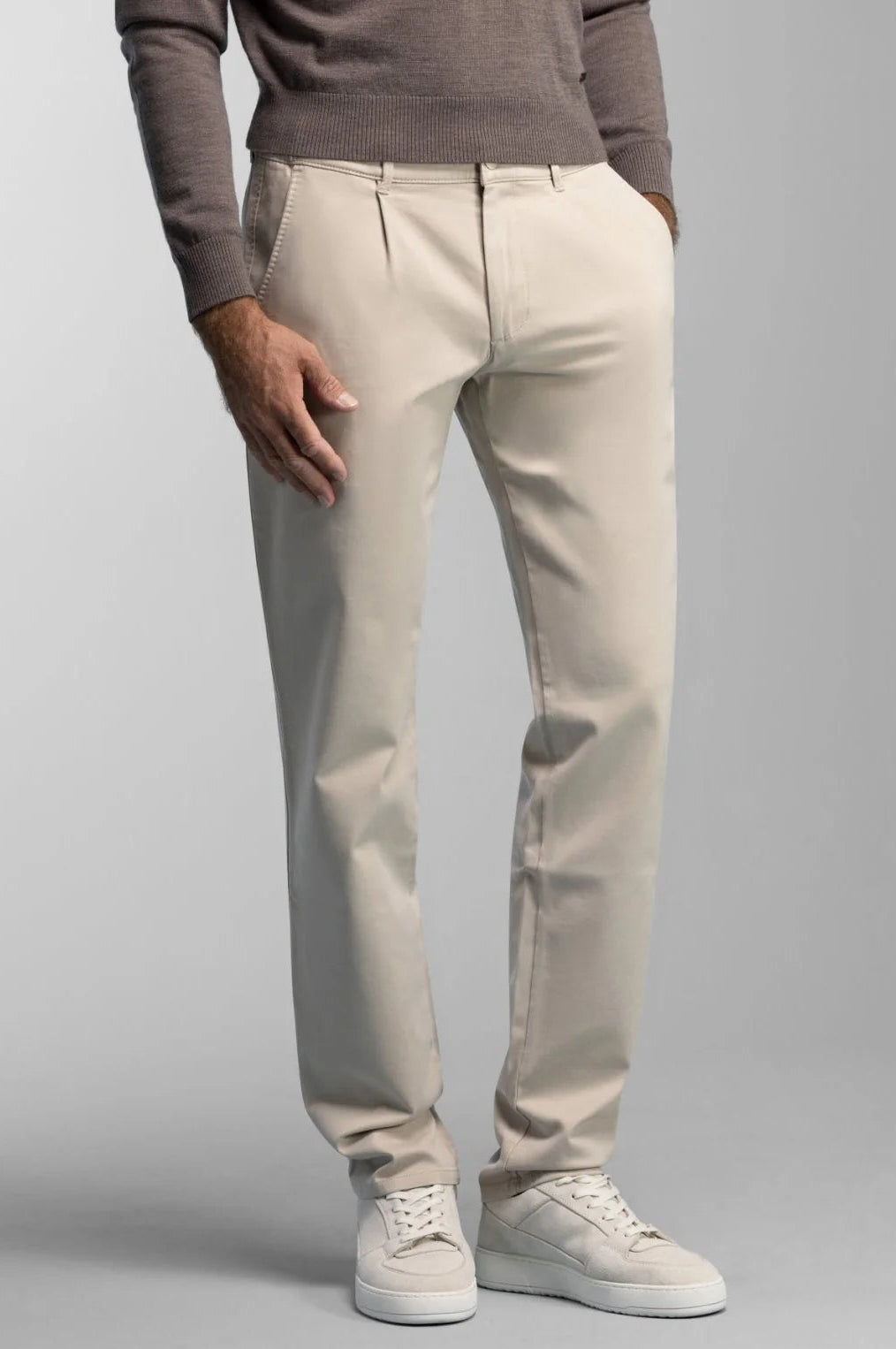 NORTH84 PANTS PLEATED CHINO BEIGE