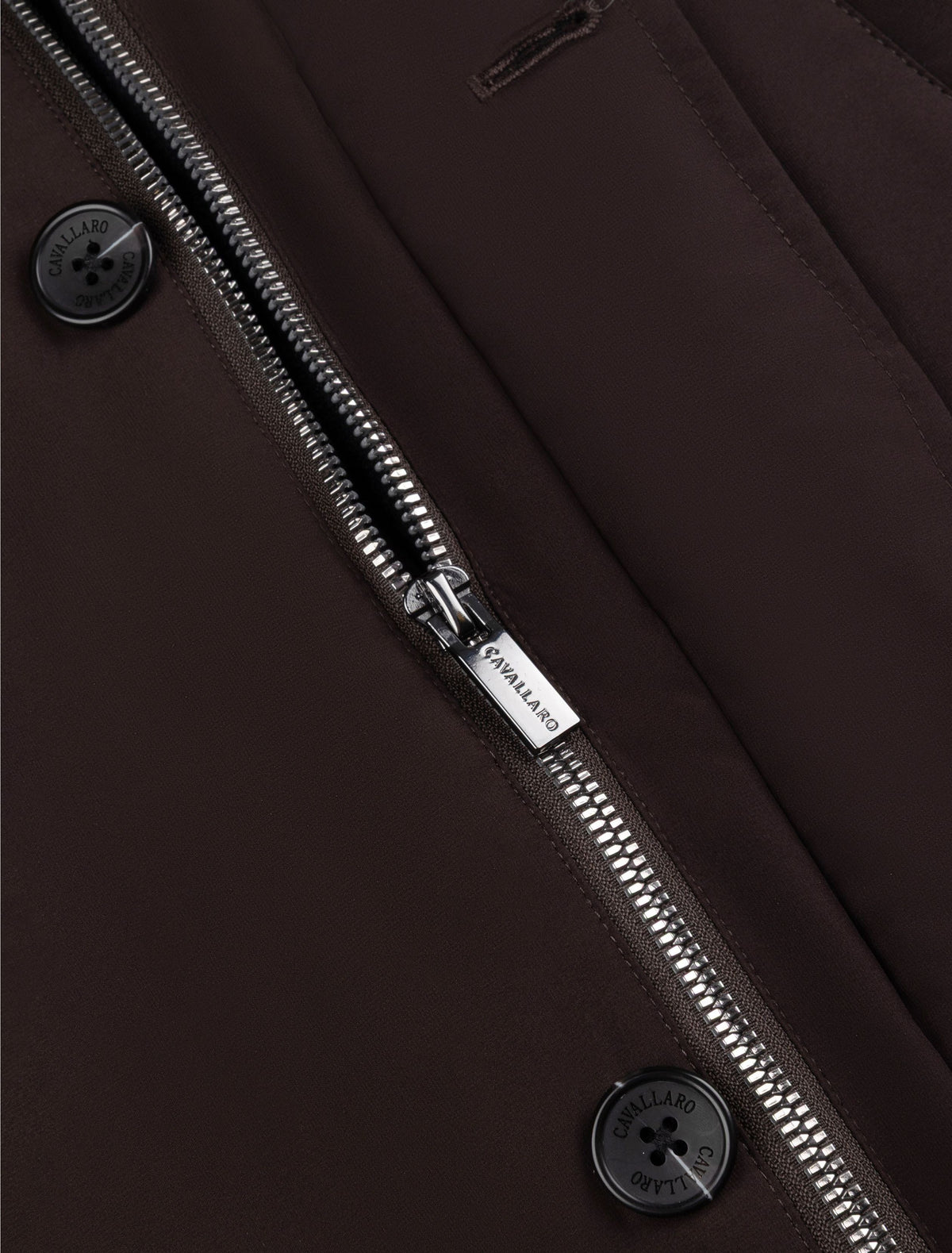 CAVALLARO PLATINUM JAS VILLATI PARKA DARK BROWN