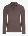 CAVALLARO POLO CAMICIA DARK TAUPE MELANGE