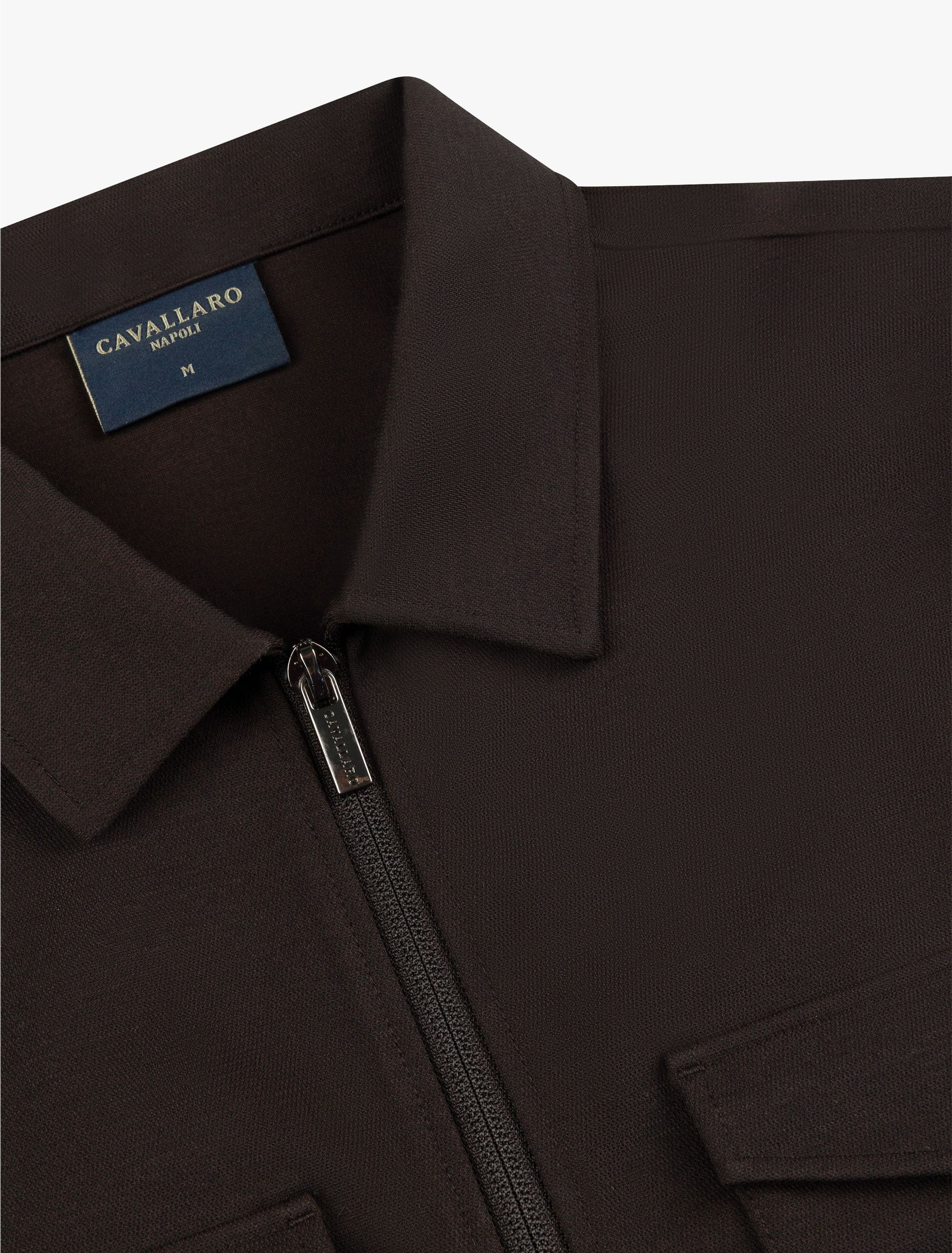 CAVALLARO OVERSHIRT ZERADINO DARK BROWN