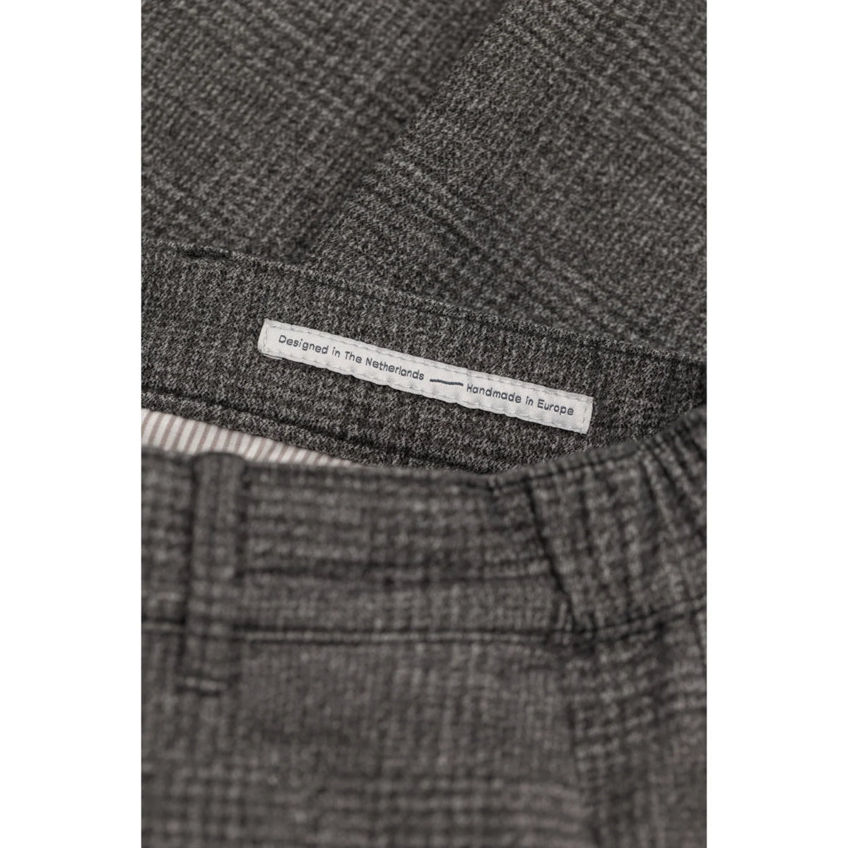NORTH84 PANTS PRESTIGE CHINO GREY CHECKERED