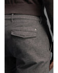 NORTH84 PANTS PRESTIGE CHINO GREY HERRINGBONE