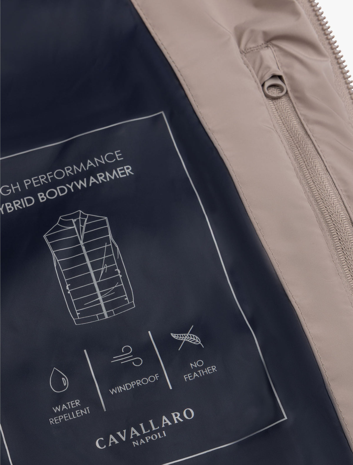 CAVALLARO BODYWARMER QUINTINO HIGH PERFORMANCE TAUPE