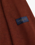 CAVALLARO PULLOVER MERINO HALF ZIP TRUI BURNT RED