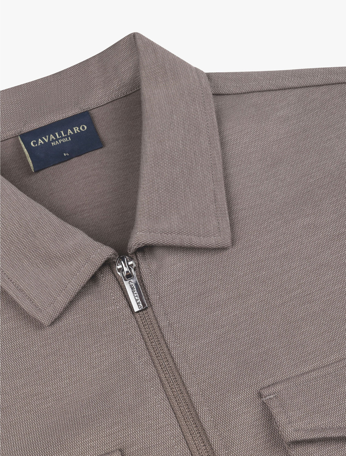 CAVALLARO OVERSHIRT ZERADINO MELANGE TAUPE MELANGE