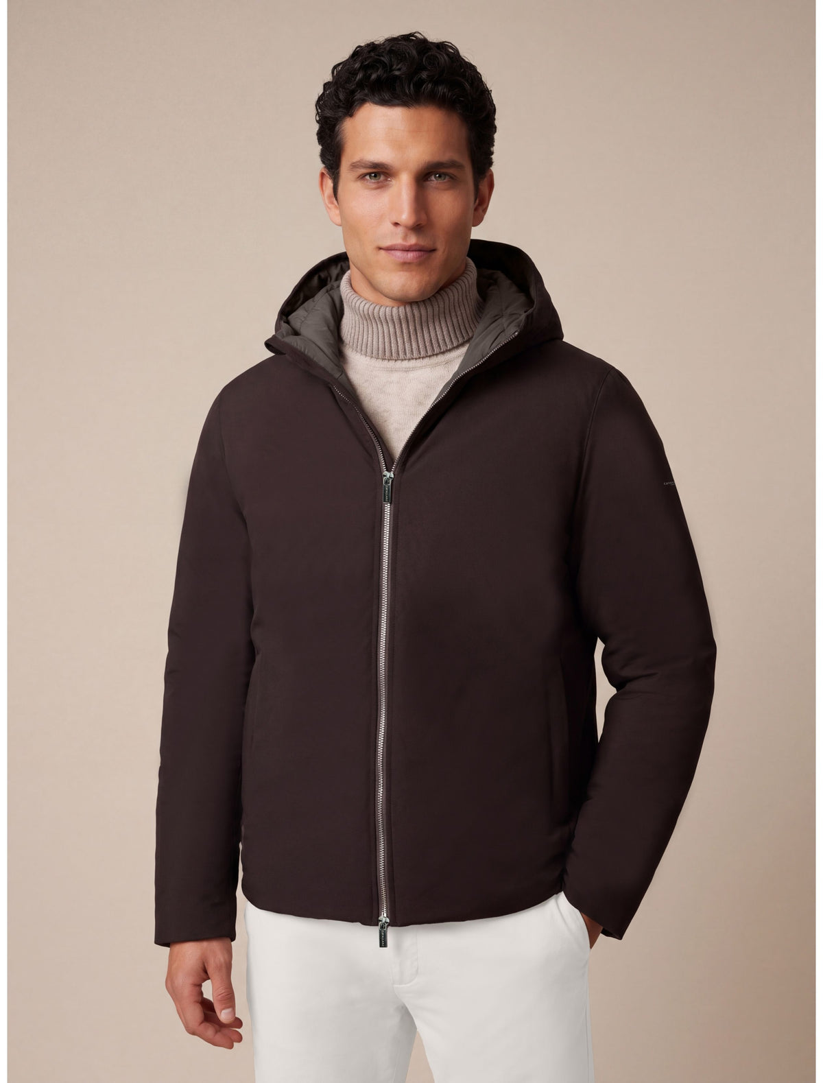 CAVALLARO JAS LIVOMO JACKET DARK BROWN