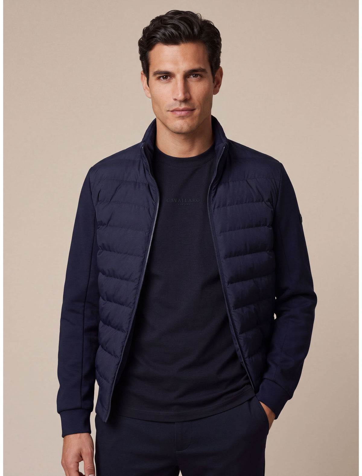 CAVALLARO JAS QUINTINO JACKET DARK BLUE