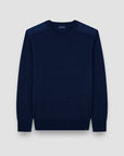 PAUL & SHARK PULLOVER SOFT COOL TOUCH WOOL CREWNECK BLUE