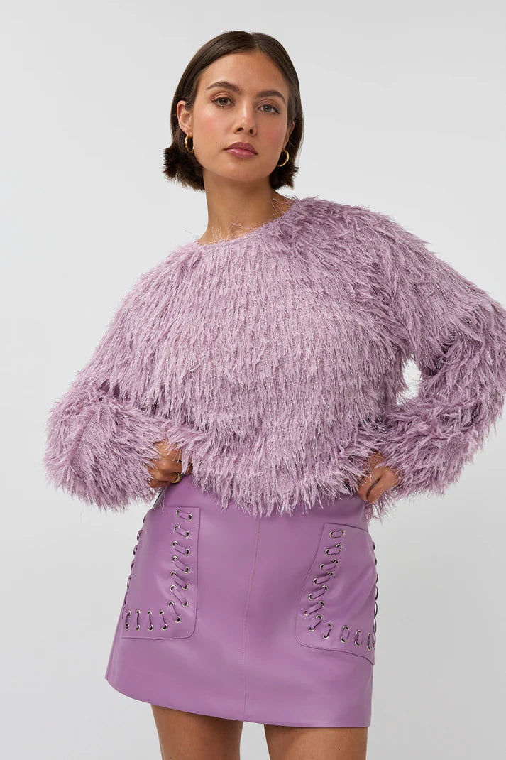 STUDIO AMAYA PULLOVER DOTTIE TOP LILA