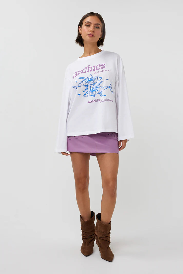 STUDIO AMAYA TOP SARDINES T-SHIRT WHITE