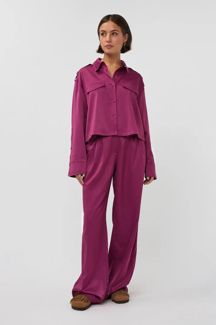 STUDIO AMAYA PANTS FEE BROEK PURPLE