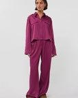 STUDIO AMAYA PANTS FEE BROEK PURPLE