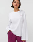 STUDIO AMAYA TOP RIVEN T-SHIRT WHITE